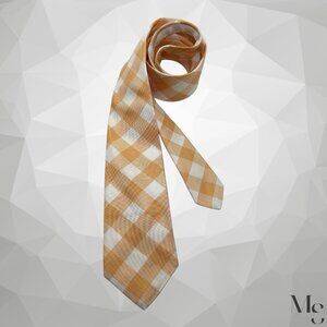 BROOKS BROTHERS BLACK FLEECE By Thom Browne Yellow Silk Tie USA 59”-2.75" EX CD